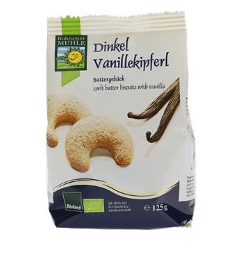 Dinkel Vanille Kipferl (125gr)